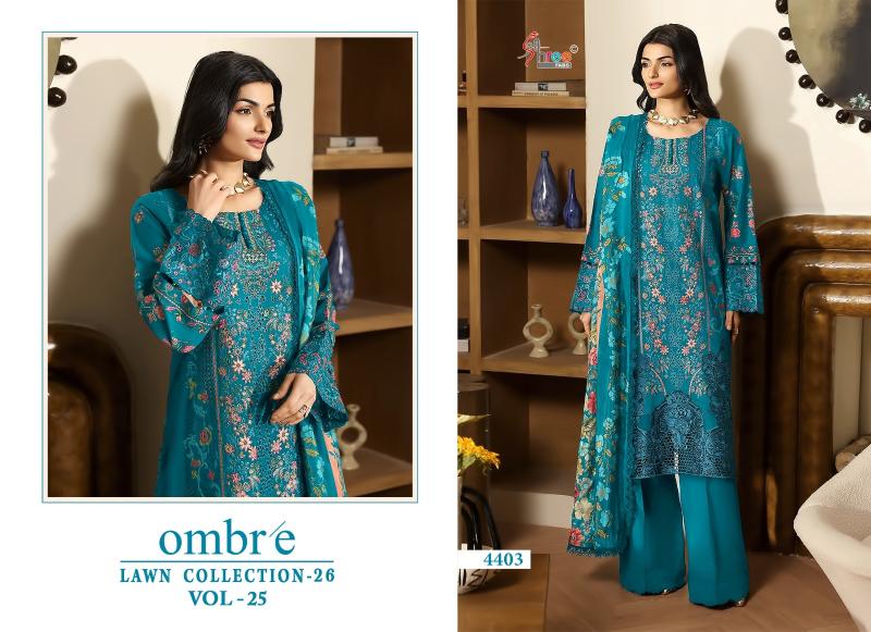 Shree fab ombre lawn collection vol-25 ladies salwar suits wholesale market